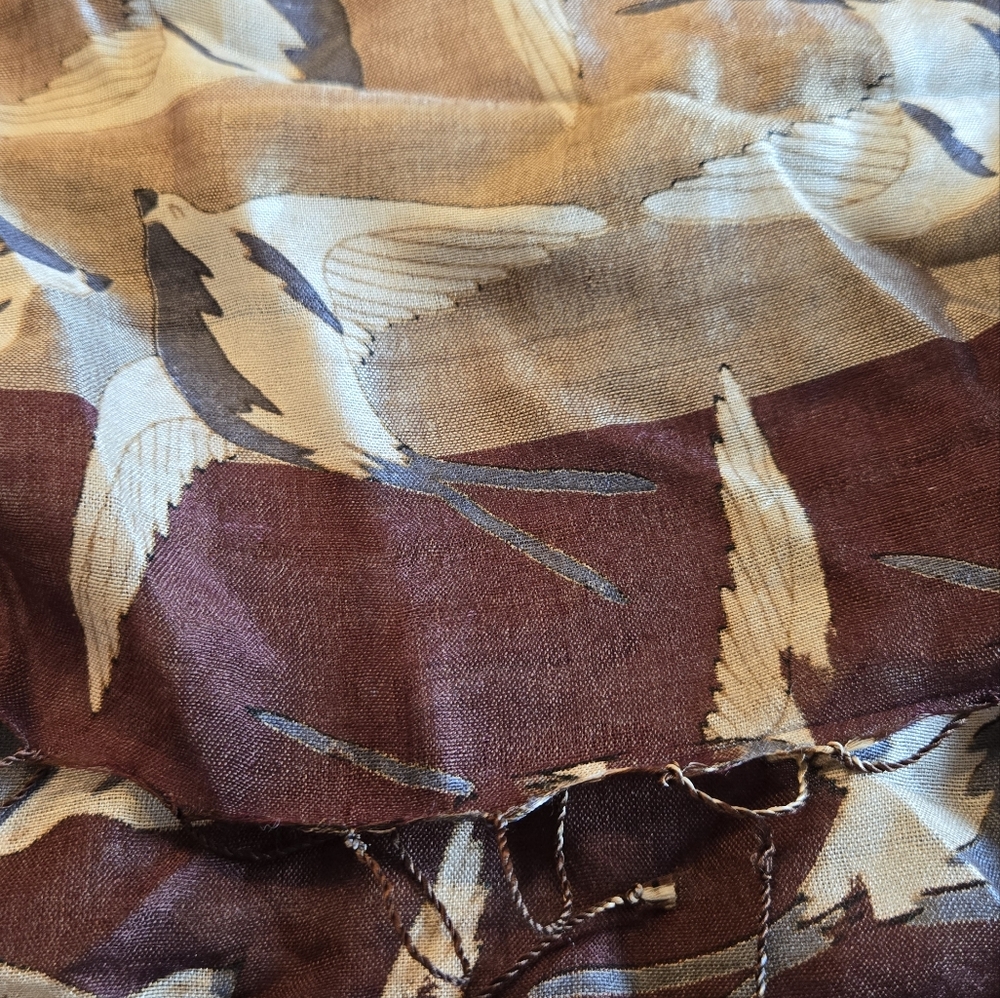 Dupatta 100% Silk Scarf NWT - Picture 5 of 9